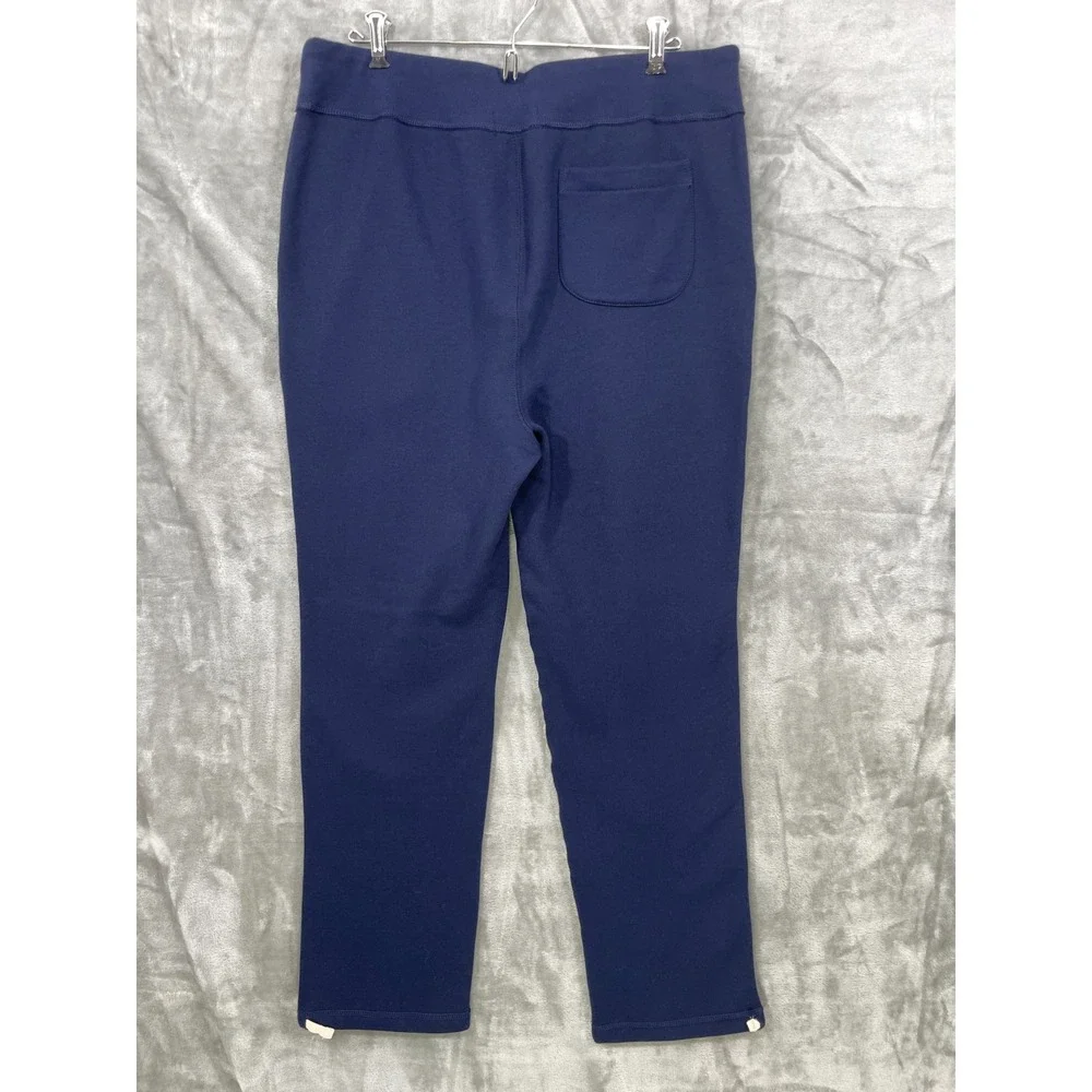 Polo Ralph Lauren Men's Large Navy Fleece Drawstring Cinch Ankle Sweatpants NWOT